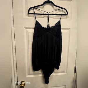 Womans black bodysuit